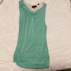 Ted baker London teal/green draped sleeveless top size 2/small